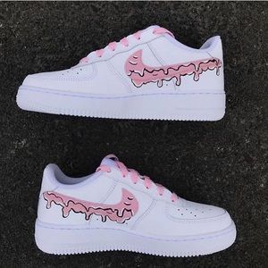 Pink Drip Custom Air Force 1